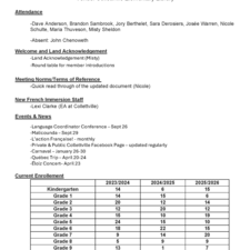 French Advisor Committee Meeting Minutes October 2025 - Page 1